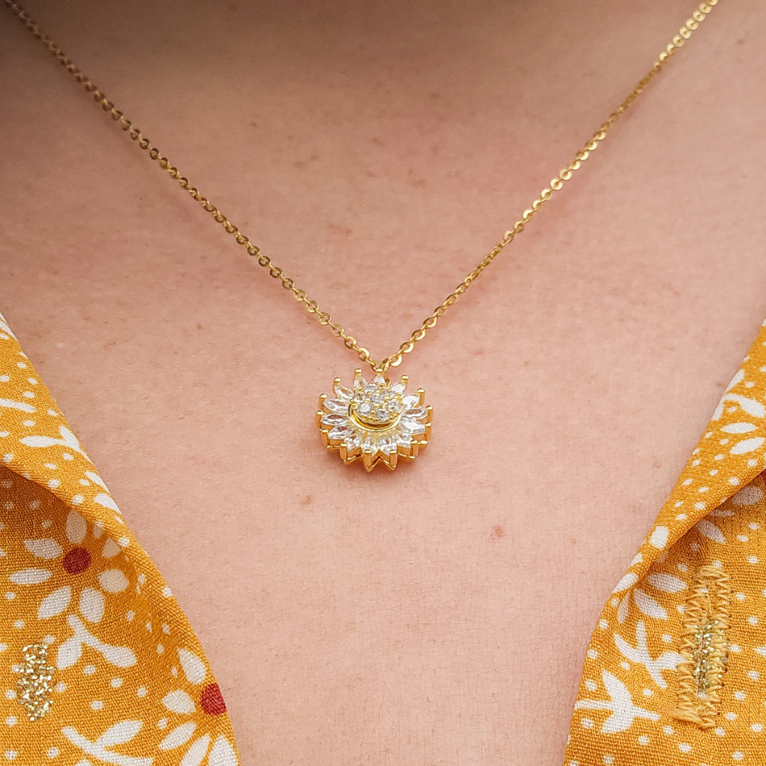 Collier Tournesol Élégance